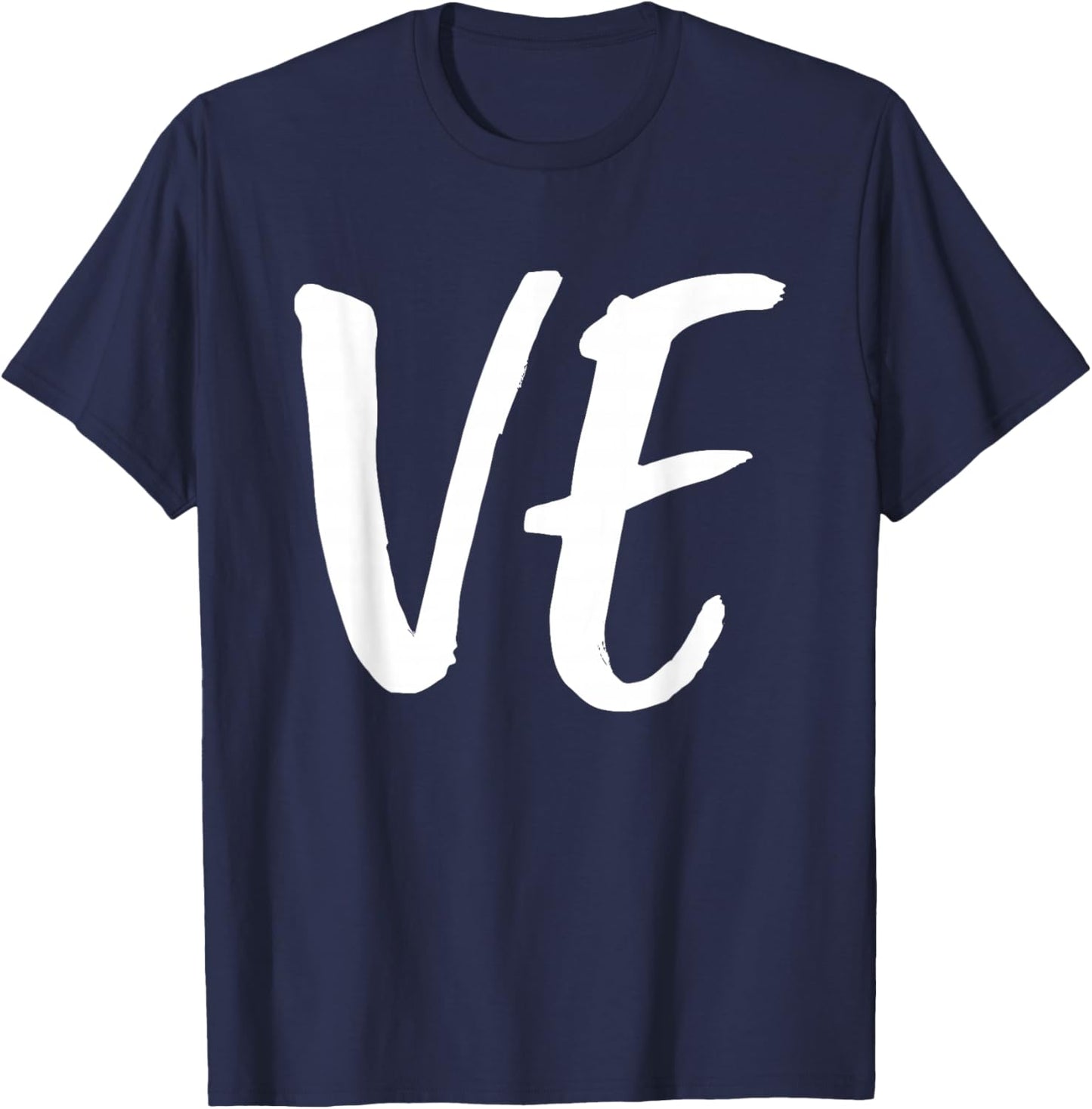 LO VE Love Matching Couple Husband Wife Valentine's Day Gift T-Shirt - T-Shirt | Navy