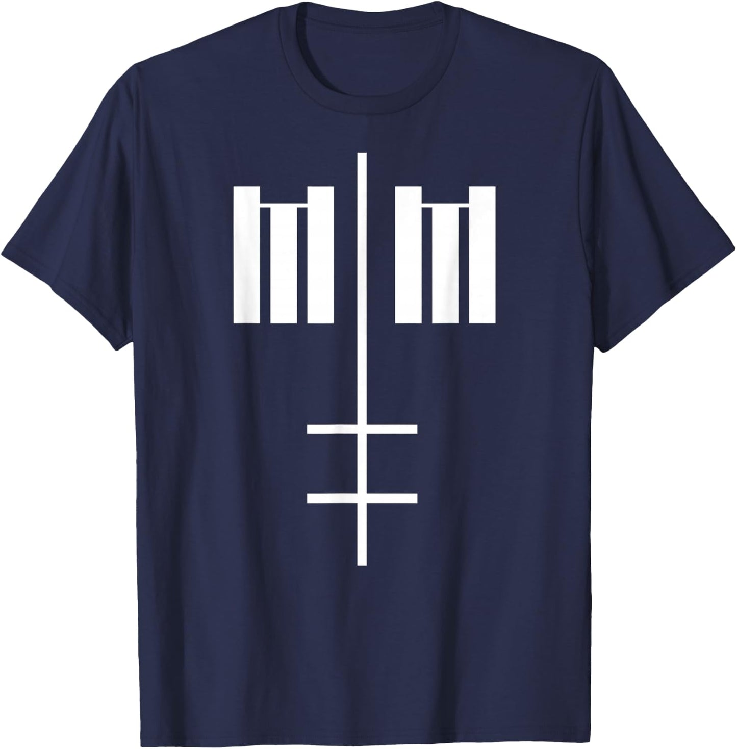Marilyn Manson – MM Cross T-Shirt - T-Shirt | Navy