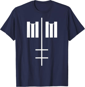 Marilyn Manson – MM Cross T-Shirt - T-Shirt | Navy