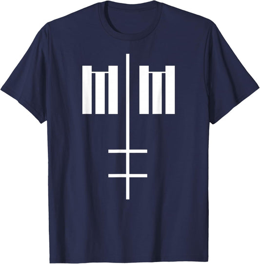 Marilyn Manson – MM Cross T-Shirt - T-Shirt | Navy