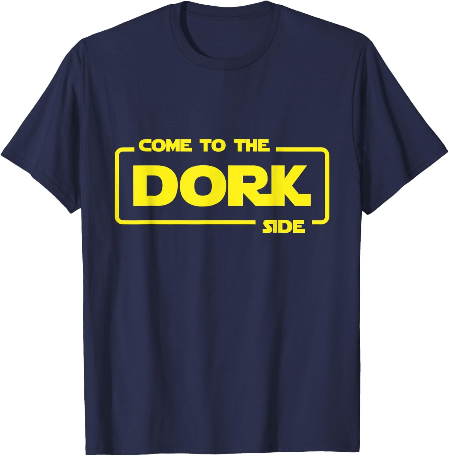 DORK SIDE geek nerd funny computer joke coding cute fun code T-Shirt - T-Shirt | Navy