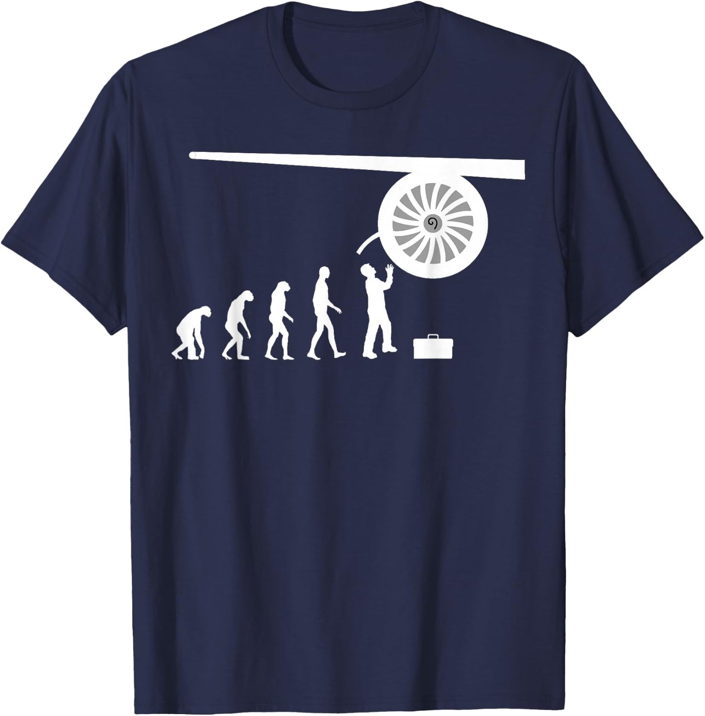 Aircraft Mechanic Aeroplane Engine Technician T-Shirt - T-Shirt | Navy