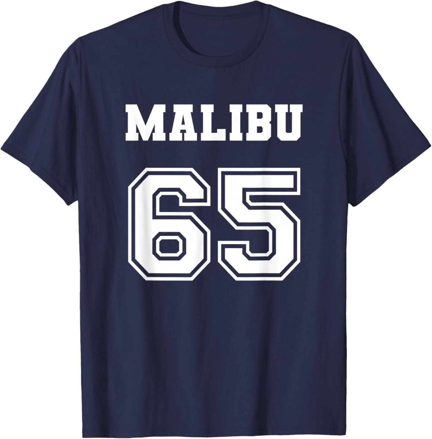 Jersey Style Malibu 65 1965 Old School Muscle Car California T-Shirt - T-Shirt | Navy