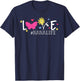 Love Nanalife Butterfly Flower Inspirational Mothers Day T-Shirt - T-Shirt | Navy