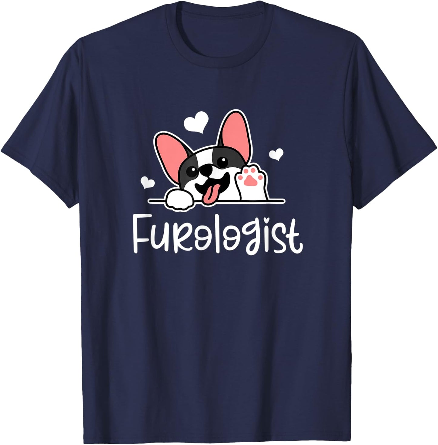 Furologist Puppy Stylist Cute Dog Groom Dog Lover Gift T-Shirt - T-Shirt | Navy