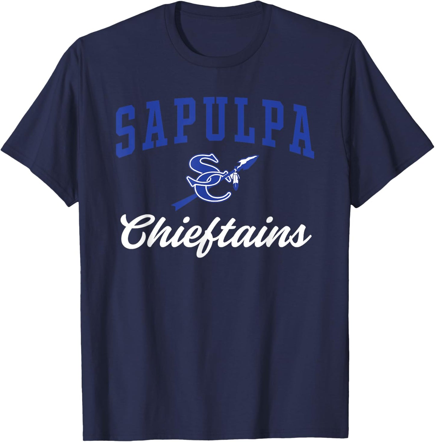 Sapulpa High School Chieftains C3 T-Shirt - T-Shirt | Navy