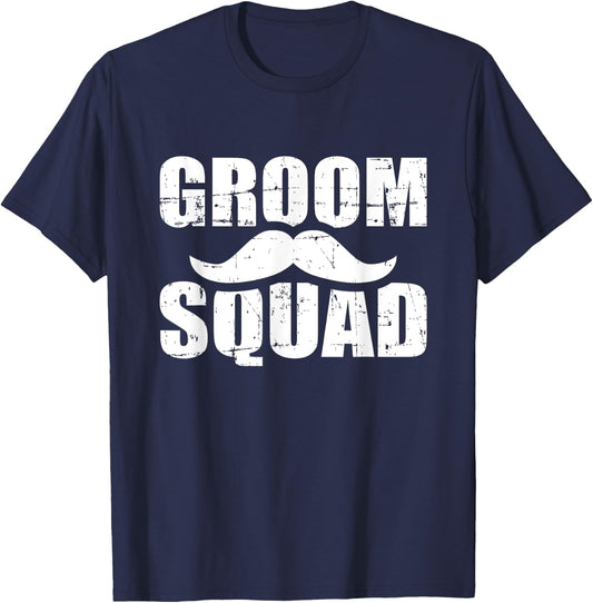 Junggesellenabschied Geschenke Groom Squad Stag Party JGA , Black, Small T-Shirt - T-Shirt | Navy