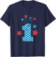 Red, White and One - 1st Birthday Patriotic Firecrackers T-Shirt - T-Shirt | Navy
