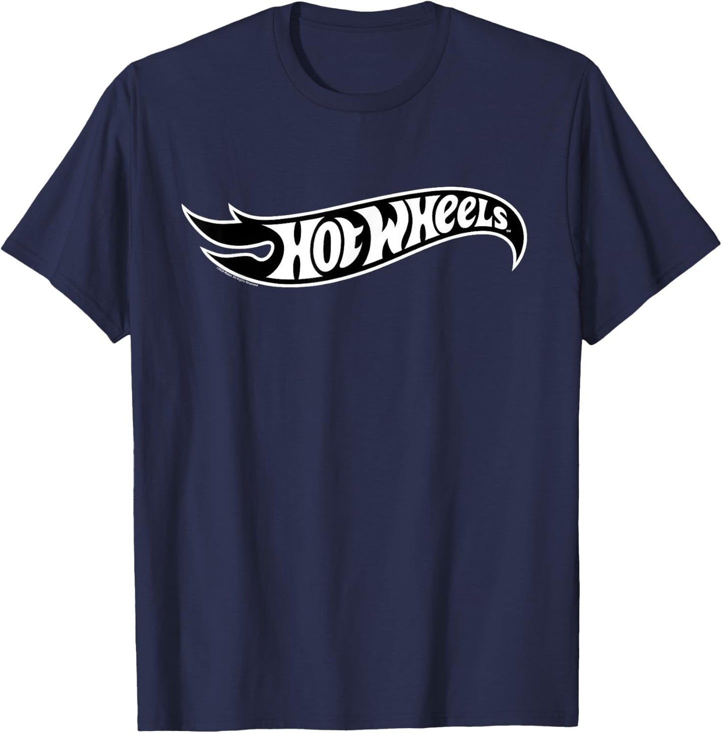Hot Wheels - Black Flame Logo T-Shirt - T-Shirt | Navy