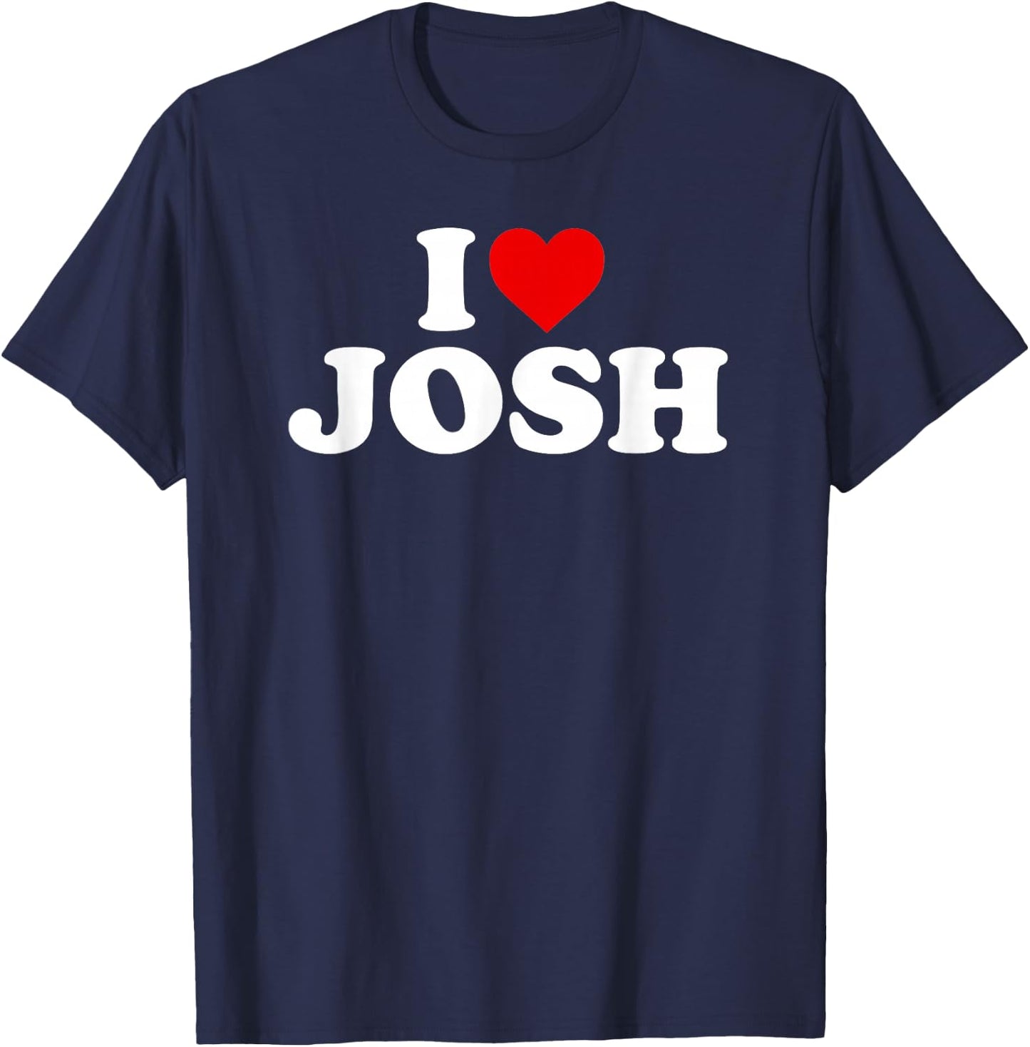 I Love Josh - Heart T-Shirt - T-Shirt | Navy
