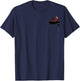 Marvel Deadpool Peekaboo Faux Pocket Graphic T-Shirt - T-Shirt | Navy