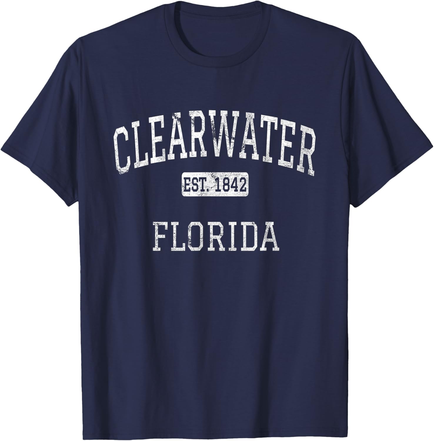 Clearwater Florida FL Vintage T-Shirt - T-Shirt | Navy