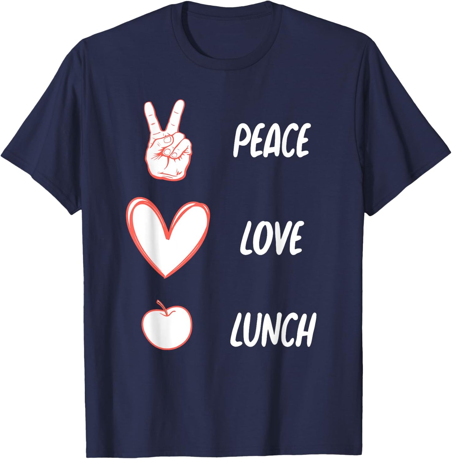 Funny Lunch Lady Art Women Lunch Cafeteria Monitor Lovers T-Shirt - T-Shirt | Navy