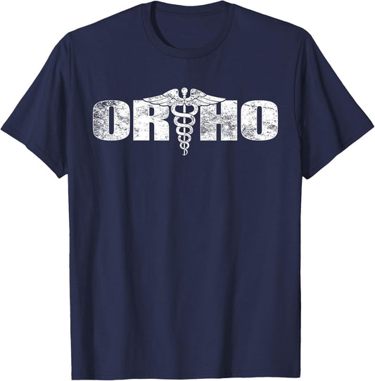 ORTHO Vintage Ortho Medical Orthopaedic Nurse Doctor T-Shirt - T-Shirt | Navy