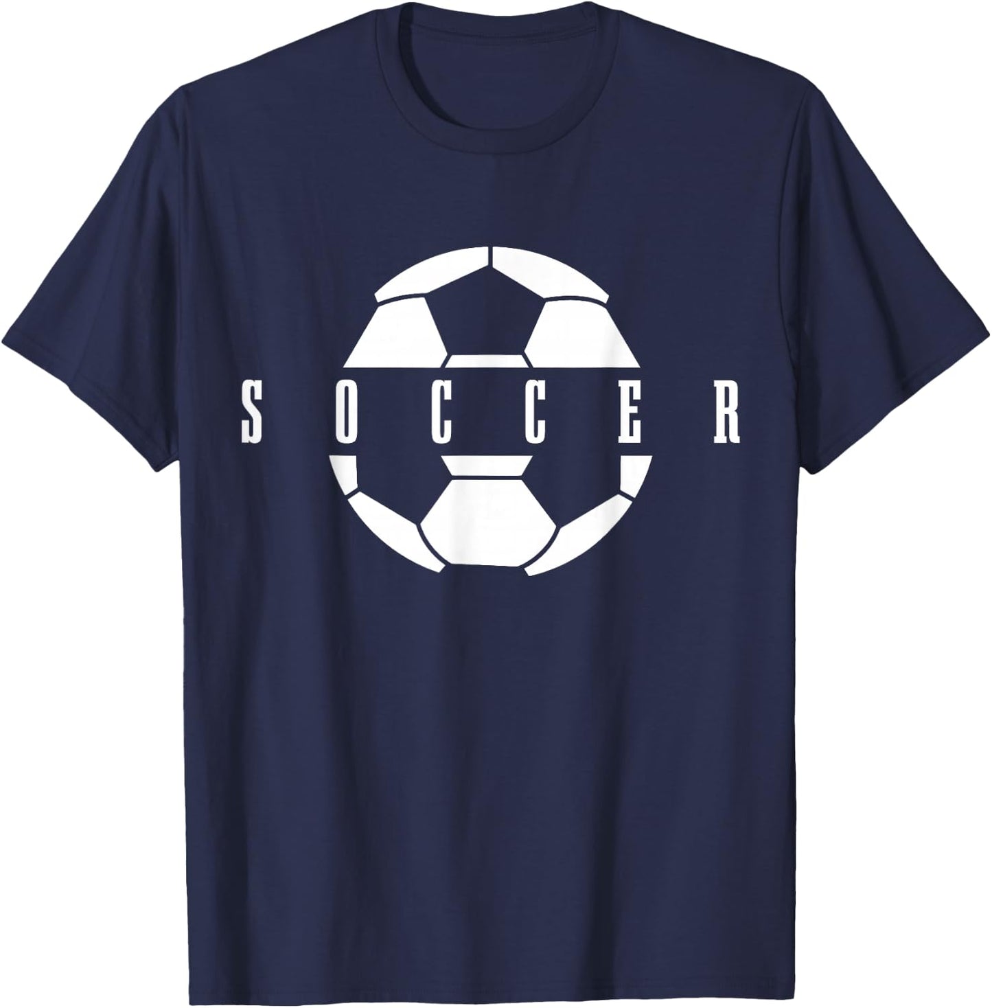 Boys Girls Football Player Ball T-Shirt - T-Shirt | Navy