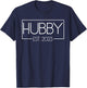 Hubby Est. 2023 Matching Couple Newlywed Married 2023 T-Shirt - T-Shirt | Navy