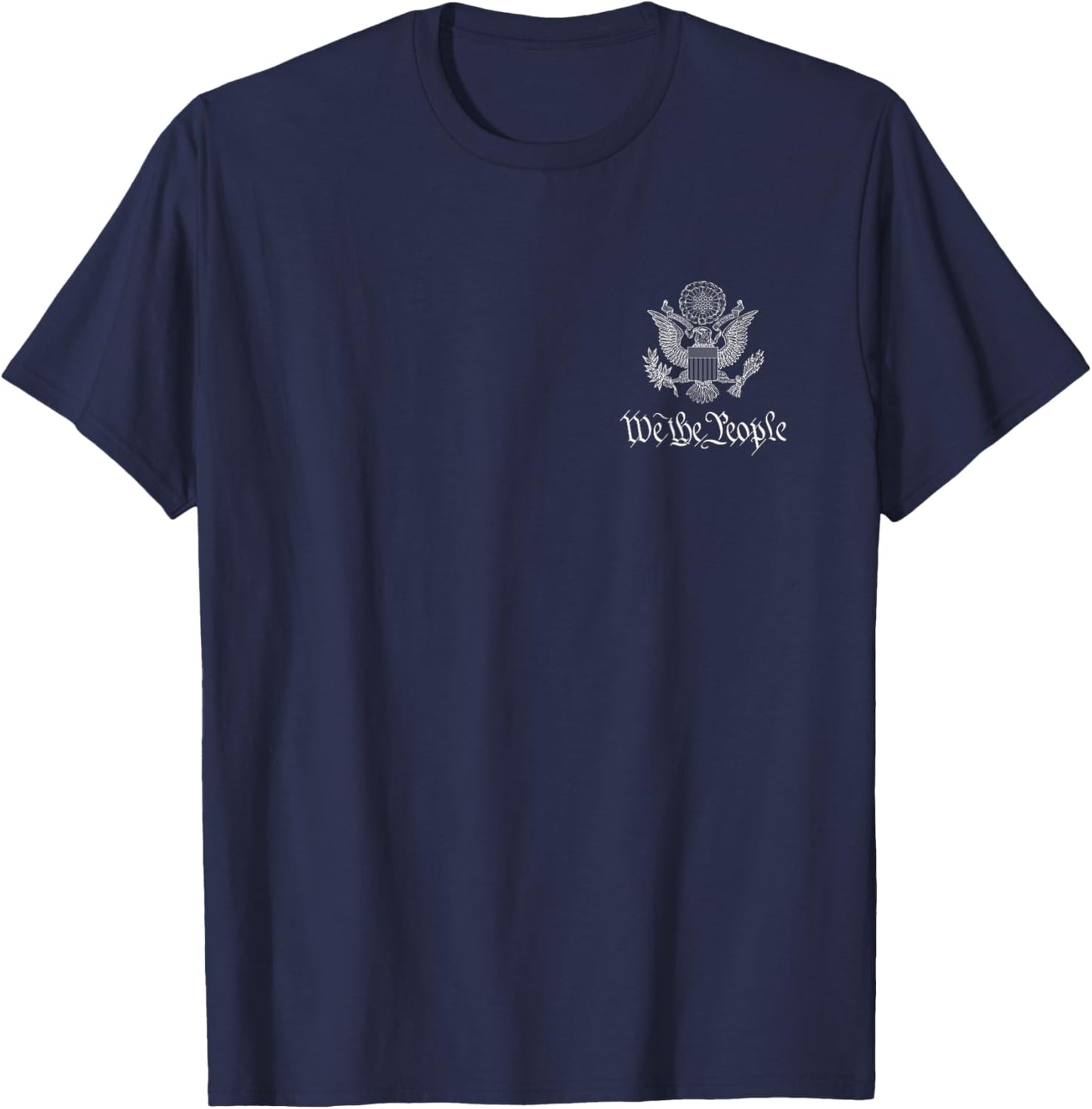 We the People American Bald Eagle Seal Flag Us Constitution T-Shirt - T-Shirt | Navy