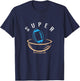 Funny Football with Snack Bowl Funny Gift Man Woman T-Shirt - T-Shirt | Navy