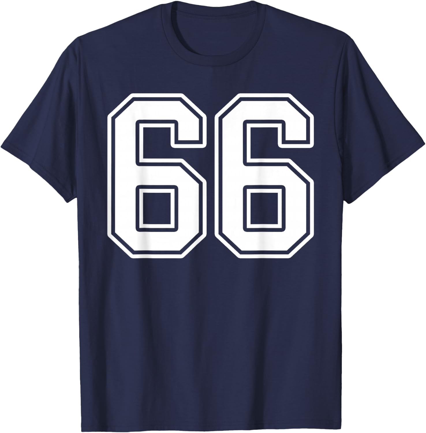 Number 66 Fan Player Jersey Style #66 Men Women Kids T-Shirt - T-Shirt | Navy