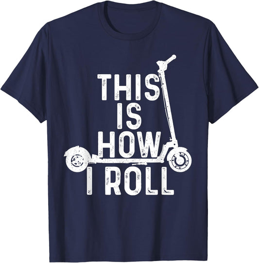 Funny Stunt Scooters Art Women Best Rider Enthusiast T-Shirt - T-Shirt | Navy