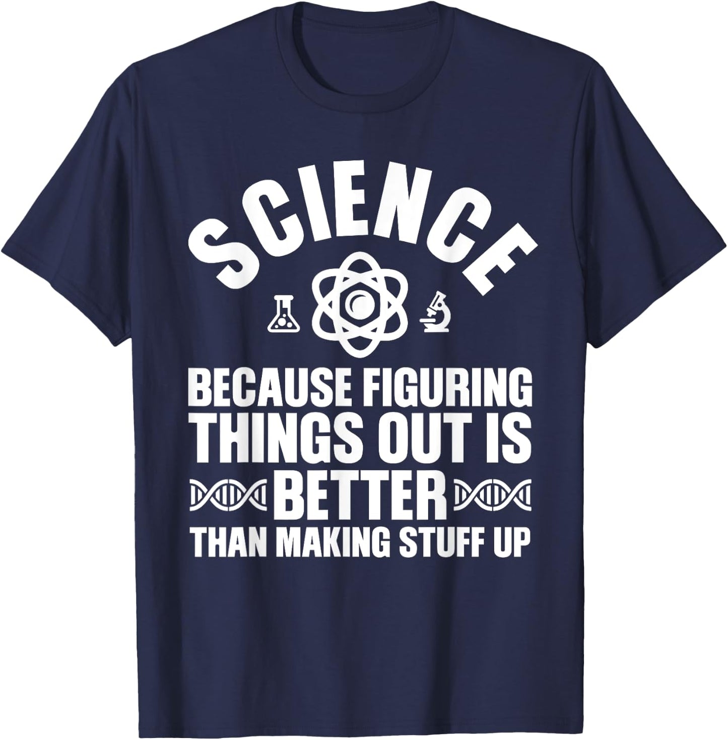 Funny Science Gift Kids Men Women Cool Science Teacher T-Shirt - T-Shirt | Navy