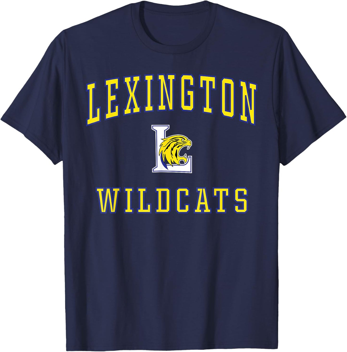 Lexington High School Wildcats C1 T-Shirt - T-Shirt | Navy