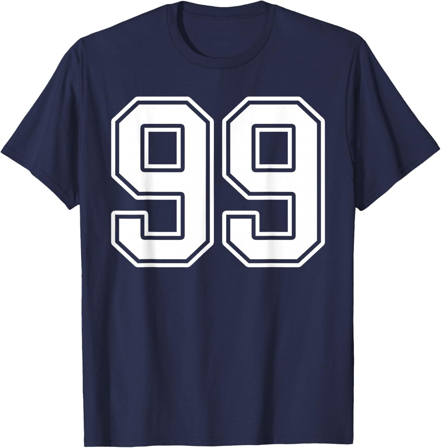 Number 99 Fan Player Jersey Style #99 Men Women Kids T-Shirt - T-Shirt | Navy