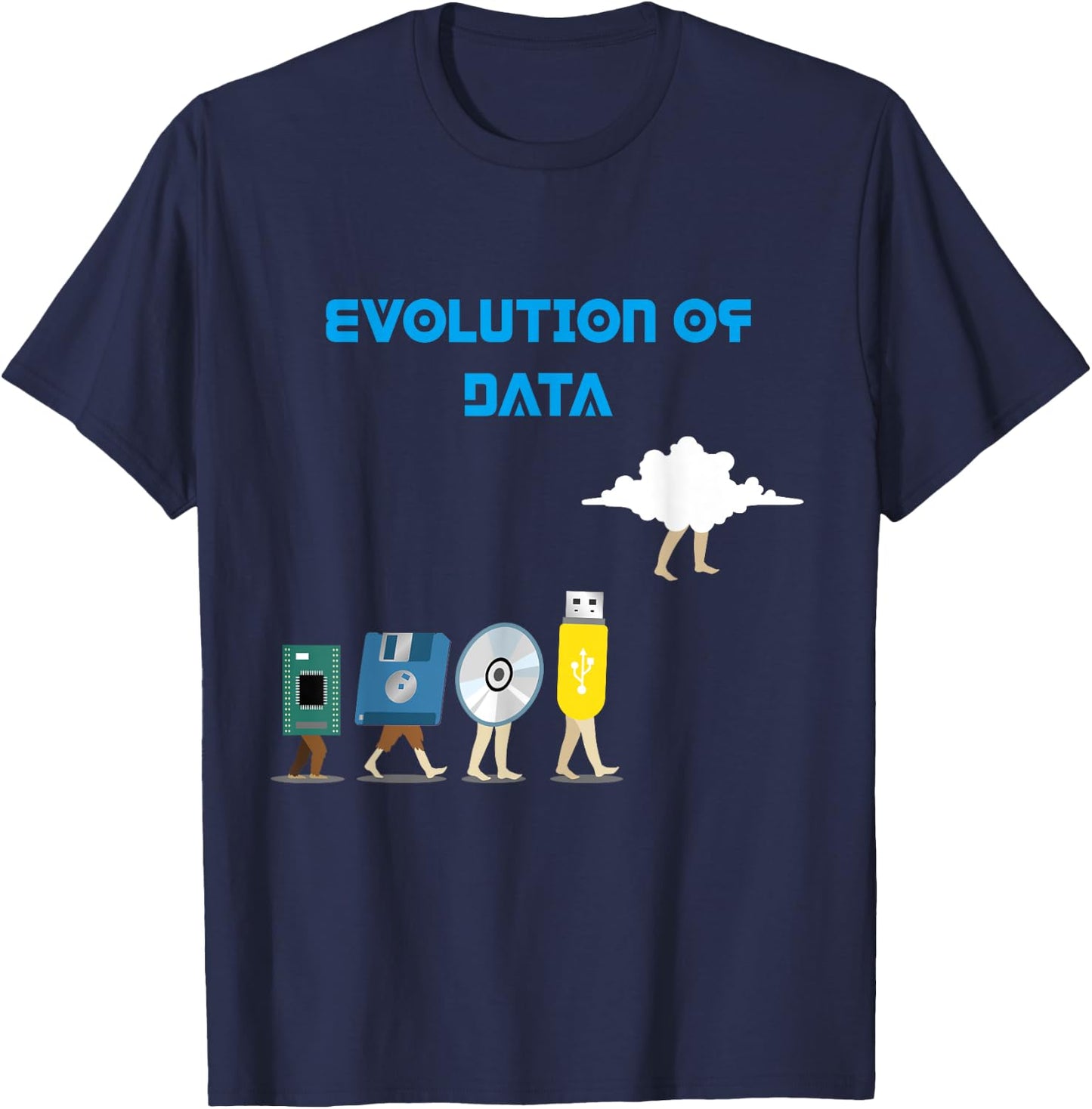 Data Evolution Analytics Gift Datascientist Analyst T-Shirt - T-Shirt | Navy