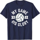Volleyball Shirts Volleyball Girls Christian Volleyball T-Shirt - T-Shirt | Navy