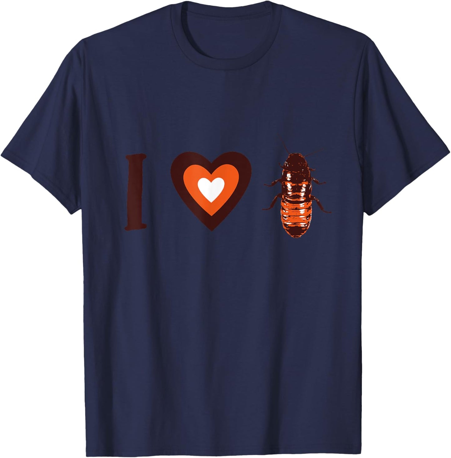 I Heart Hissing Cockroaches T-Shirt - T-Shirt | Navy