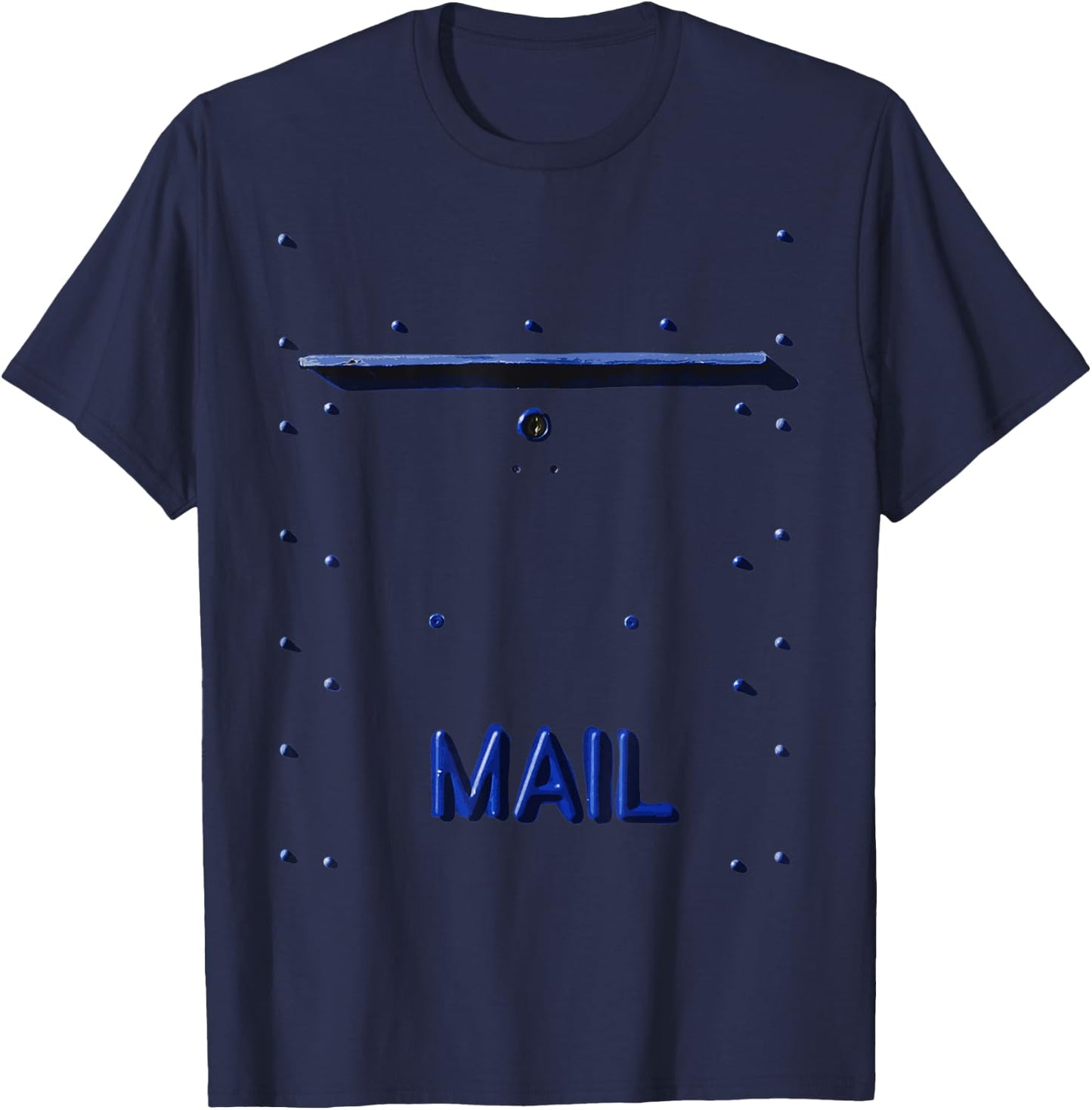 Vintage Mail Box Costume Fun Halloween Silvester Post Office T-Shirt - T-Shirt | Navy