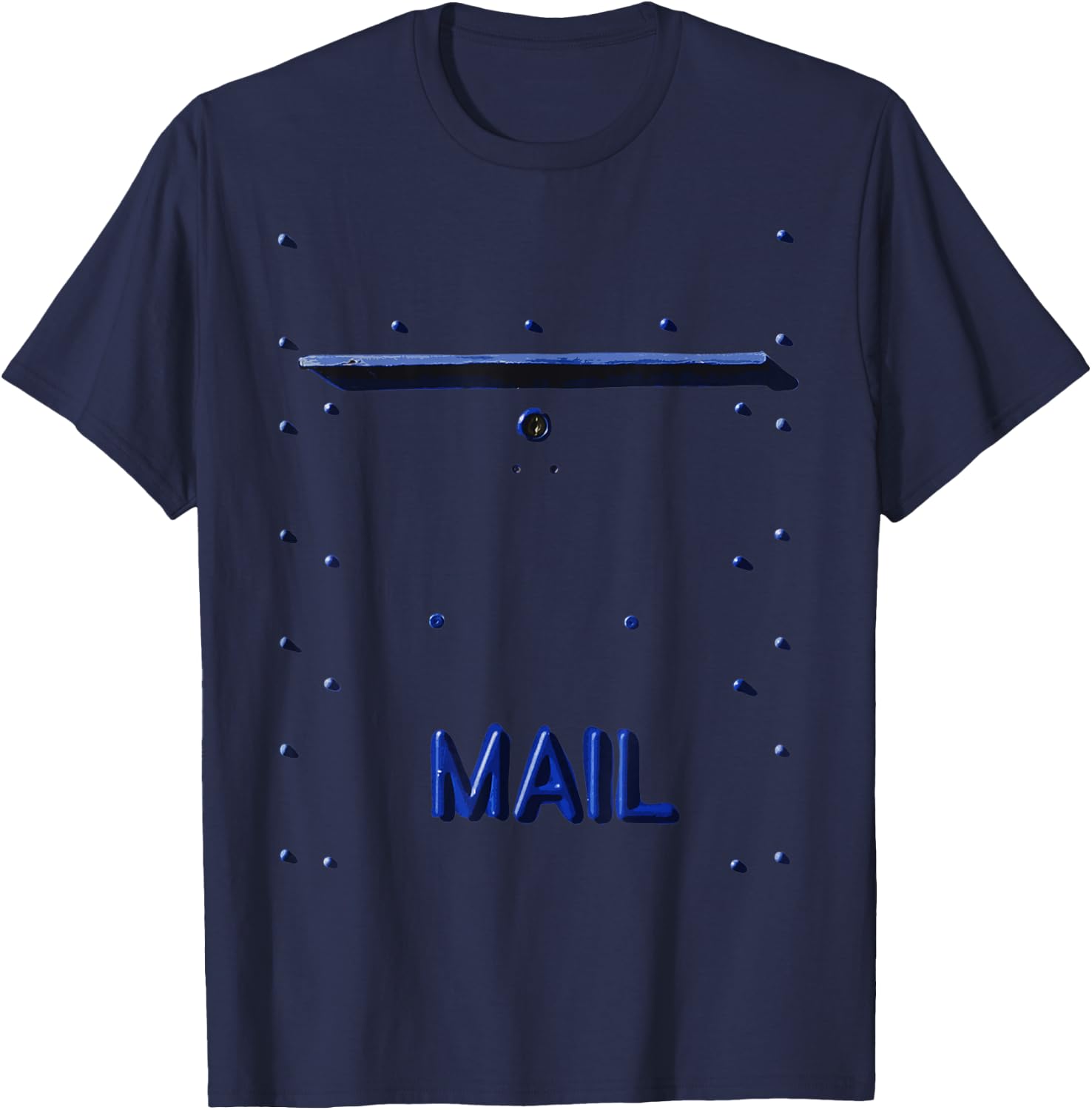 Vintage Mail Box Costume Fun Halloween Silvester Post Office T-Shirt - T-Shirt | Navy