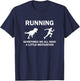 Running Motivation Raptor Chase Funny Dinosaur T-Shirt - T-Shirt | Navy