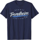 Trondheim Norway Vintage Retro T-Shirt - T-Shirt | Navy