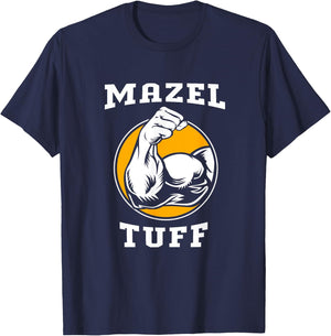 Funny Hanukkah Jew Workout Gym Mazel Tuff T-Shirt - T-Shirt | Navy