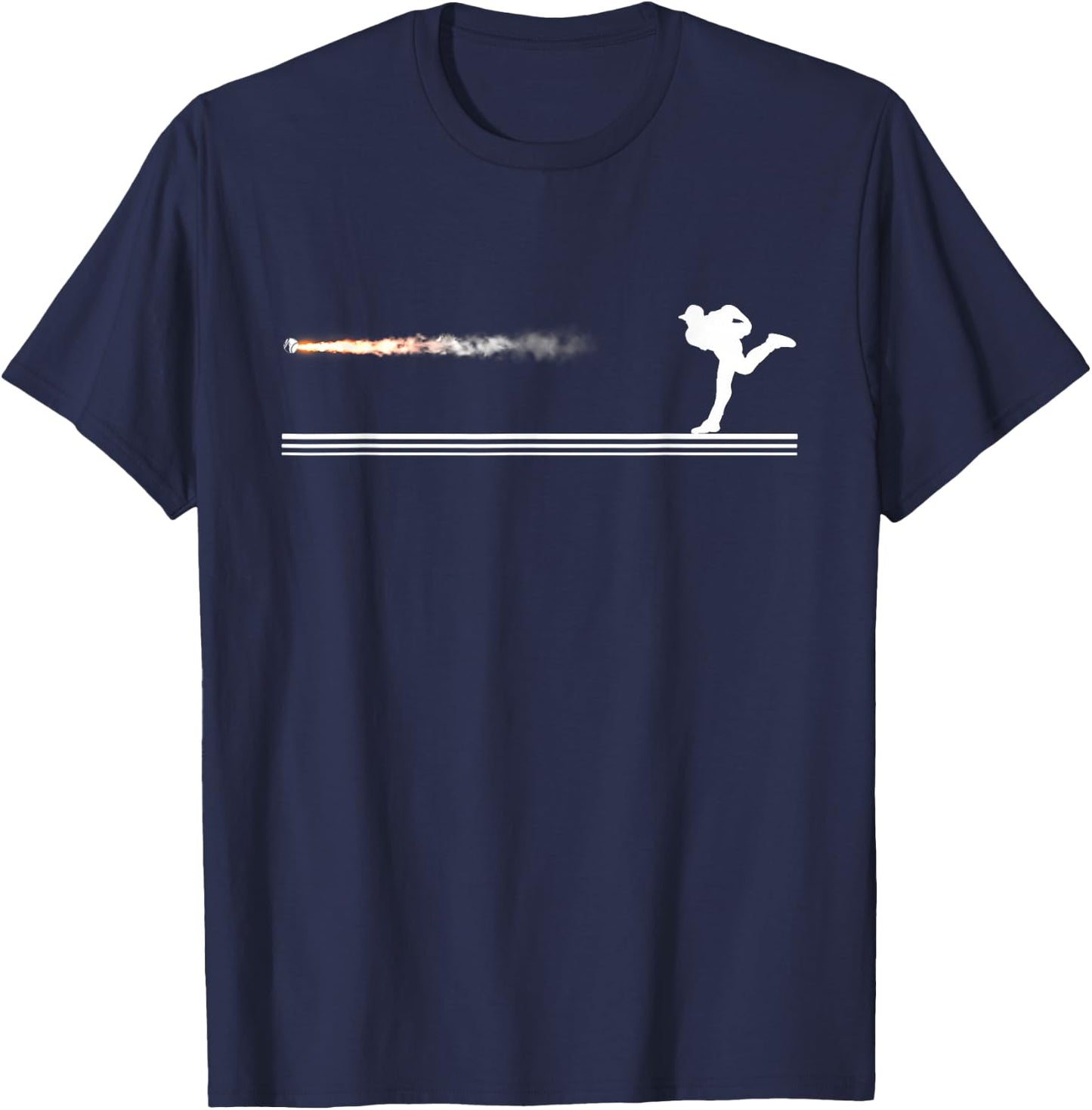 Baseball Pitcher - High-Velocity - Power Pitcher T-Shirt - T-Shirt | Navy