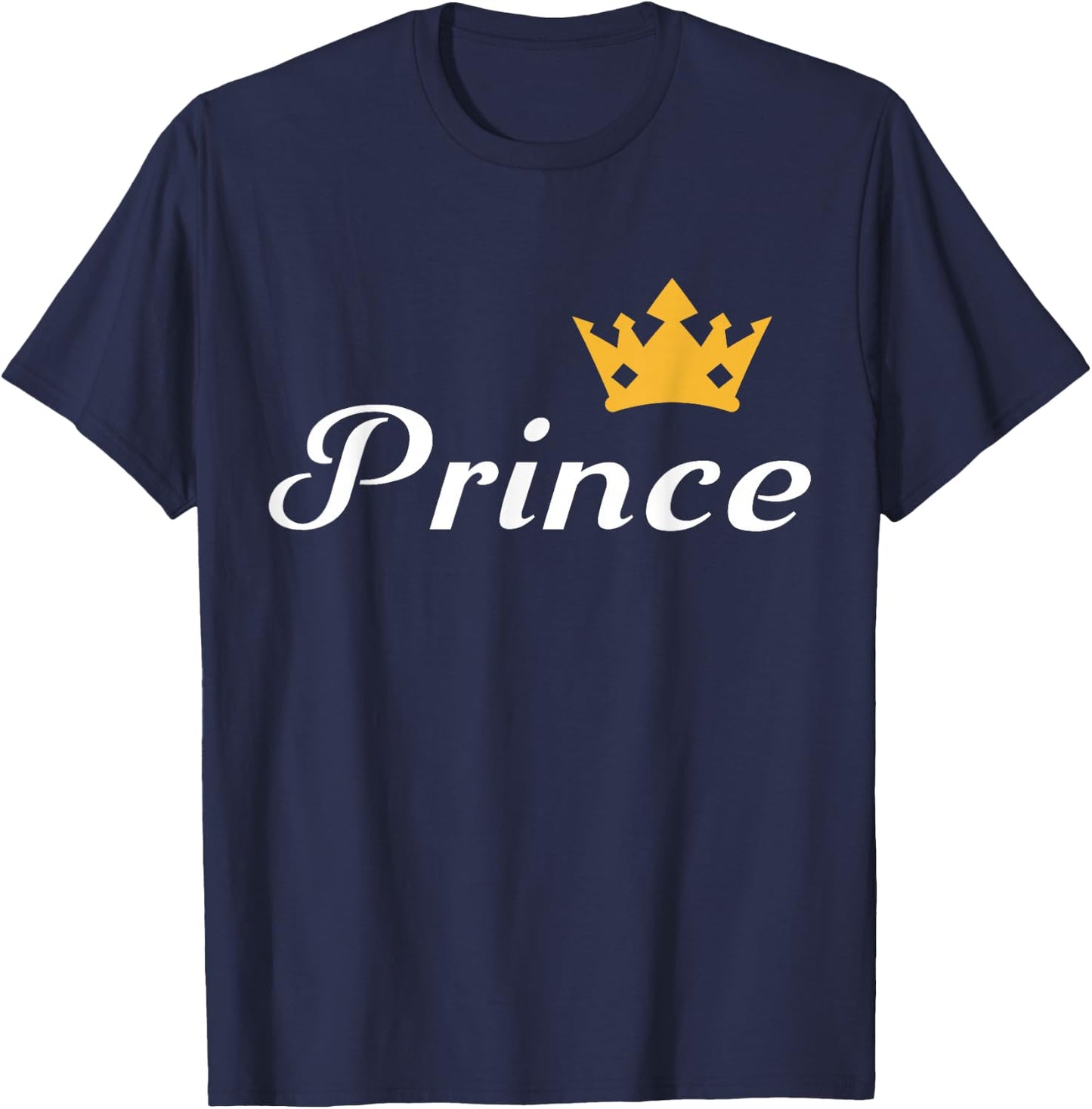 Prince Boys Men Family Matching Valentine's Day T-Shirt - T-Shirt | Navy