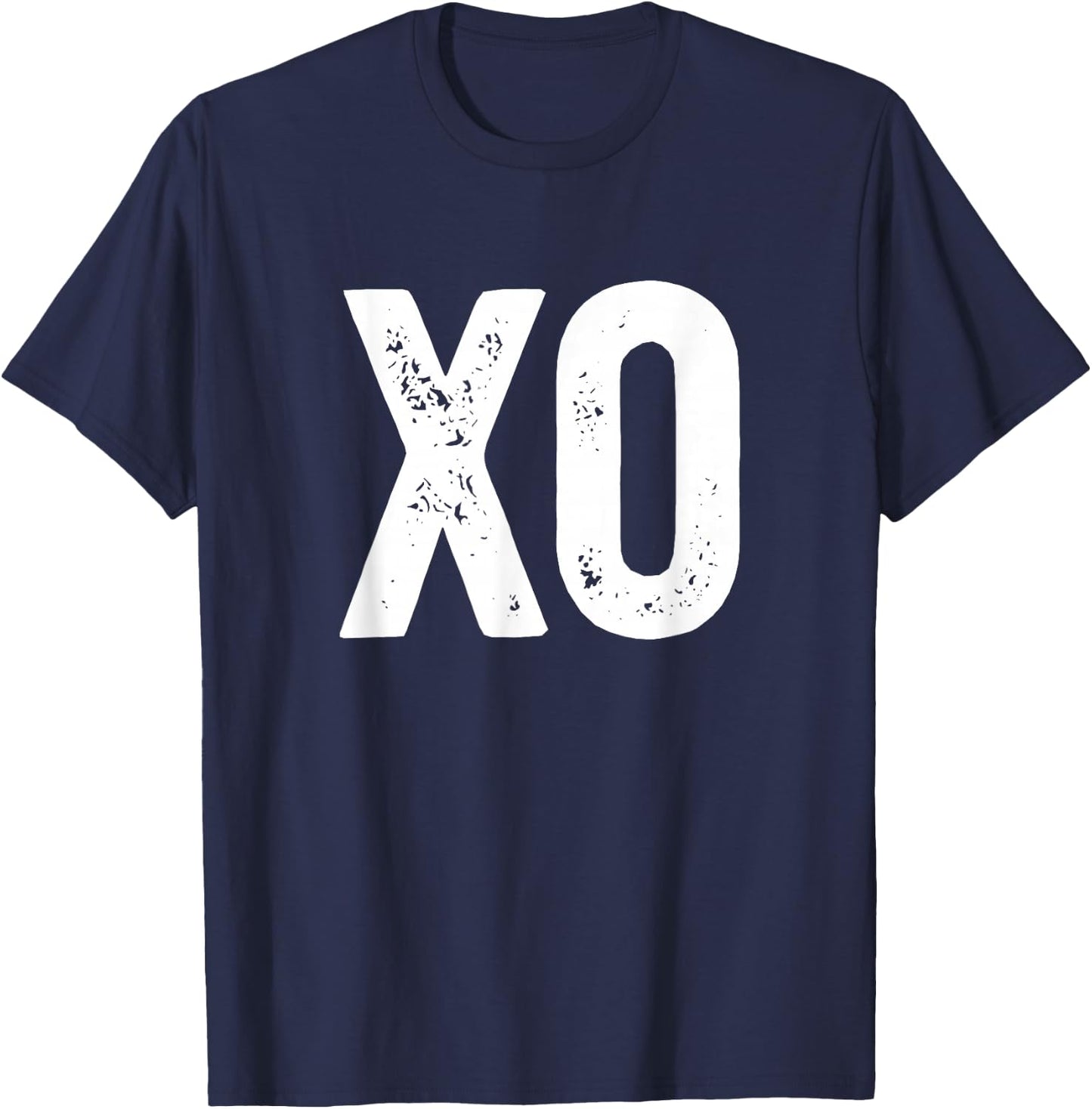 XO Hugs And Kisses Valentine's Day Valentine Hugs and Kisses T-Shirt - T-Shirt | Navy