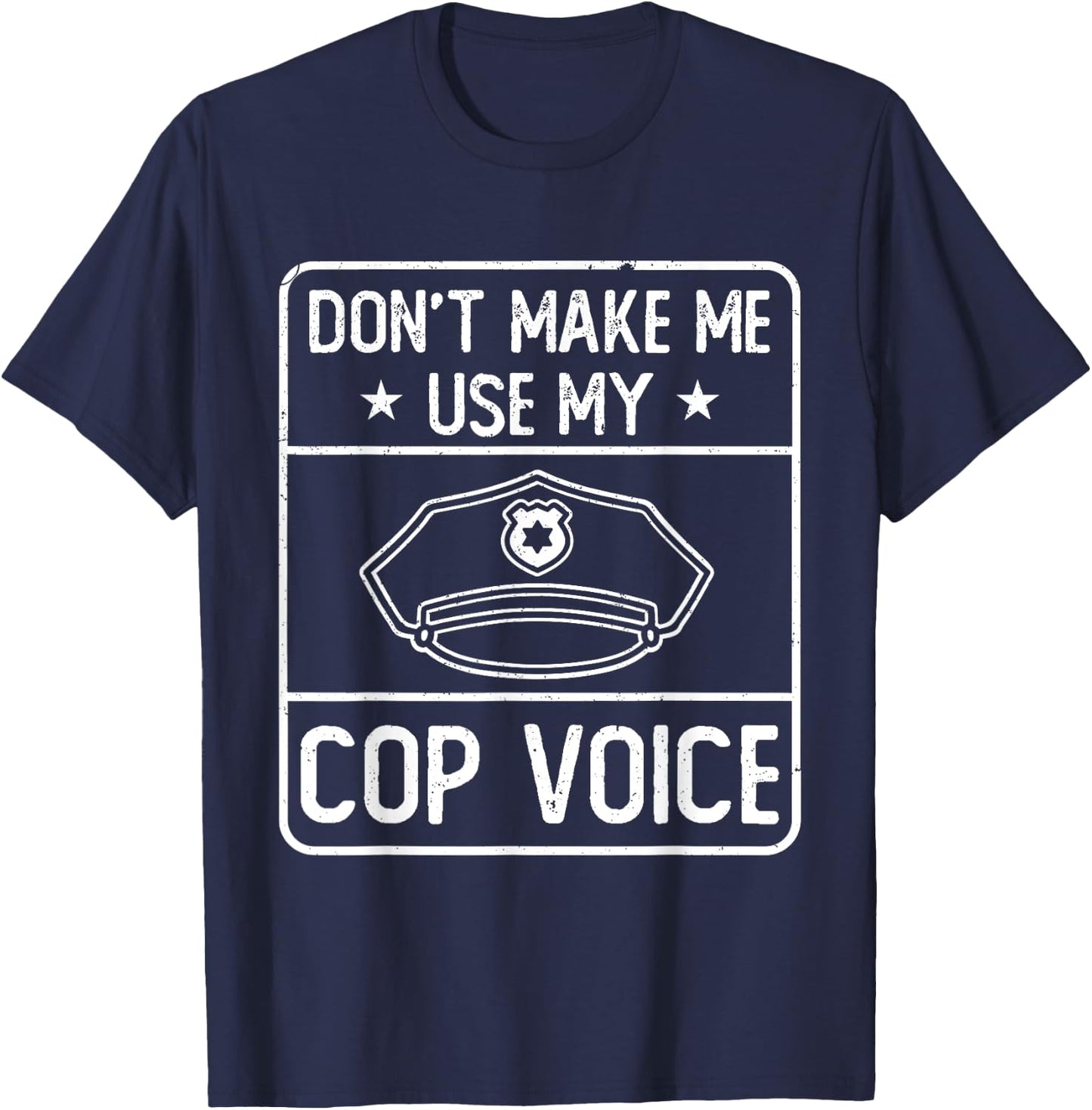 Funny Police Apparel Officer Cop , Black T-Shirt - T-Shirt | Navy
