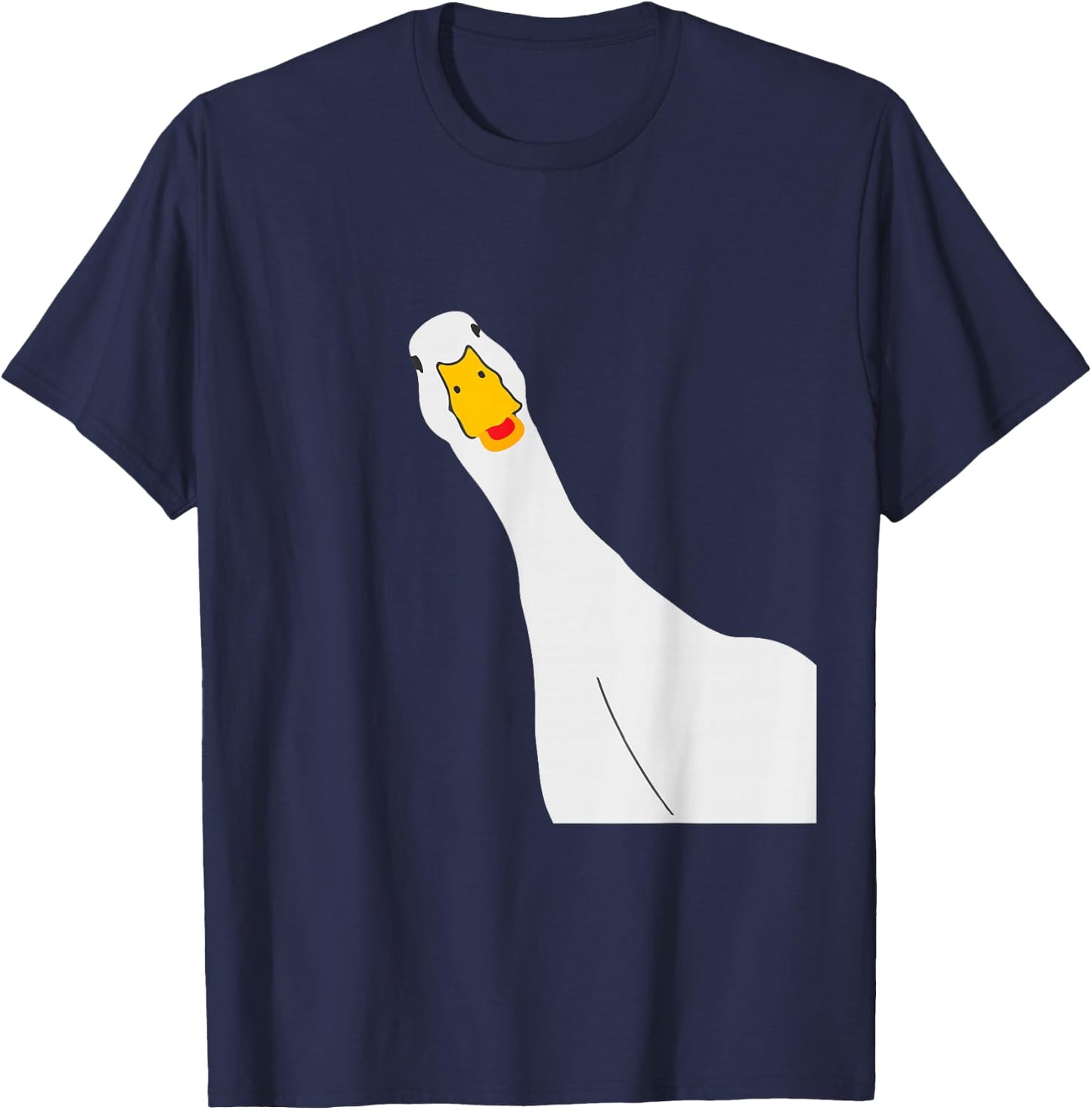 Funny Goose Selfie Honk Honk Hilarious Animal Selfie T-Shirt - T-Shirt | Navy