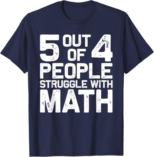 Best Math Teacher Art Men Women Math Joke Calculus Geometry T-Shirt - T-Shirt | Navy