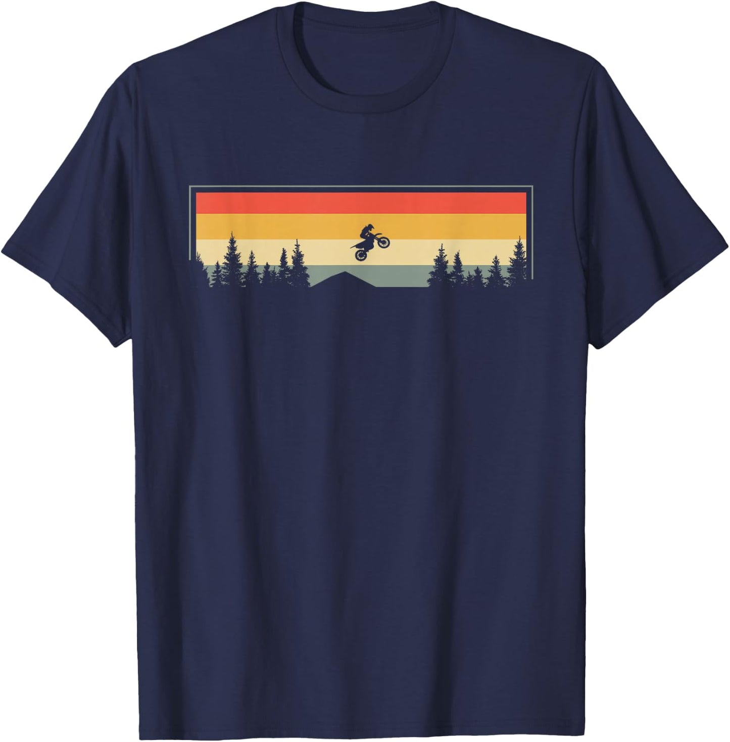 Dirt Bike Motocross Apparel - Dirt Bike Motocross T-Shirt - T-Shirt | Navy