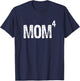 Mom Of Four 4 Mother's Day Cool Gift Christmas T-Shirt - T-Shirt | Navy