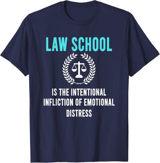 Law School Student Aspiring Future Attorney Lawyer T-Shirt - T-Shirt | Navy