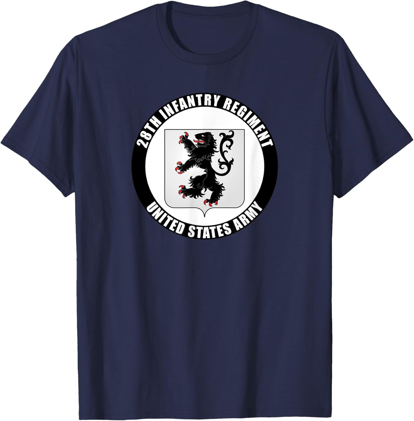 28th Infantry Regiment United States Army Veteran Military T-Shirt - T-Shirt | Navy
