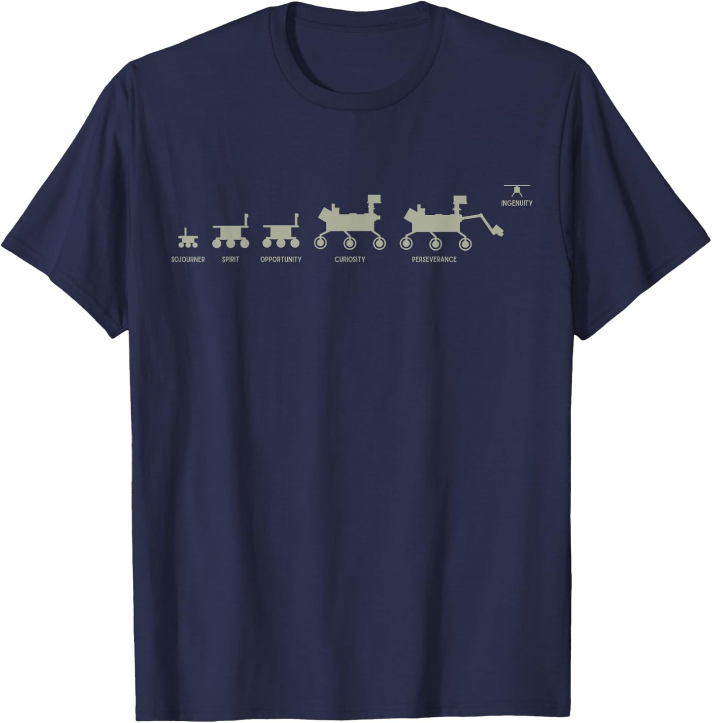 MARS 2020 - Space Travel Family Portrait T-Shirt - T-Shirt | Navy