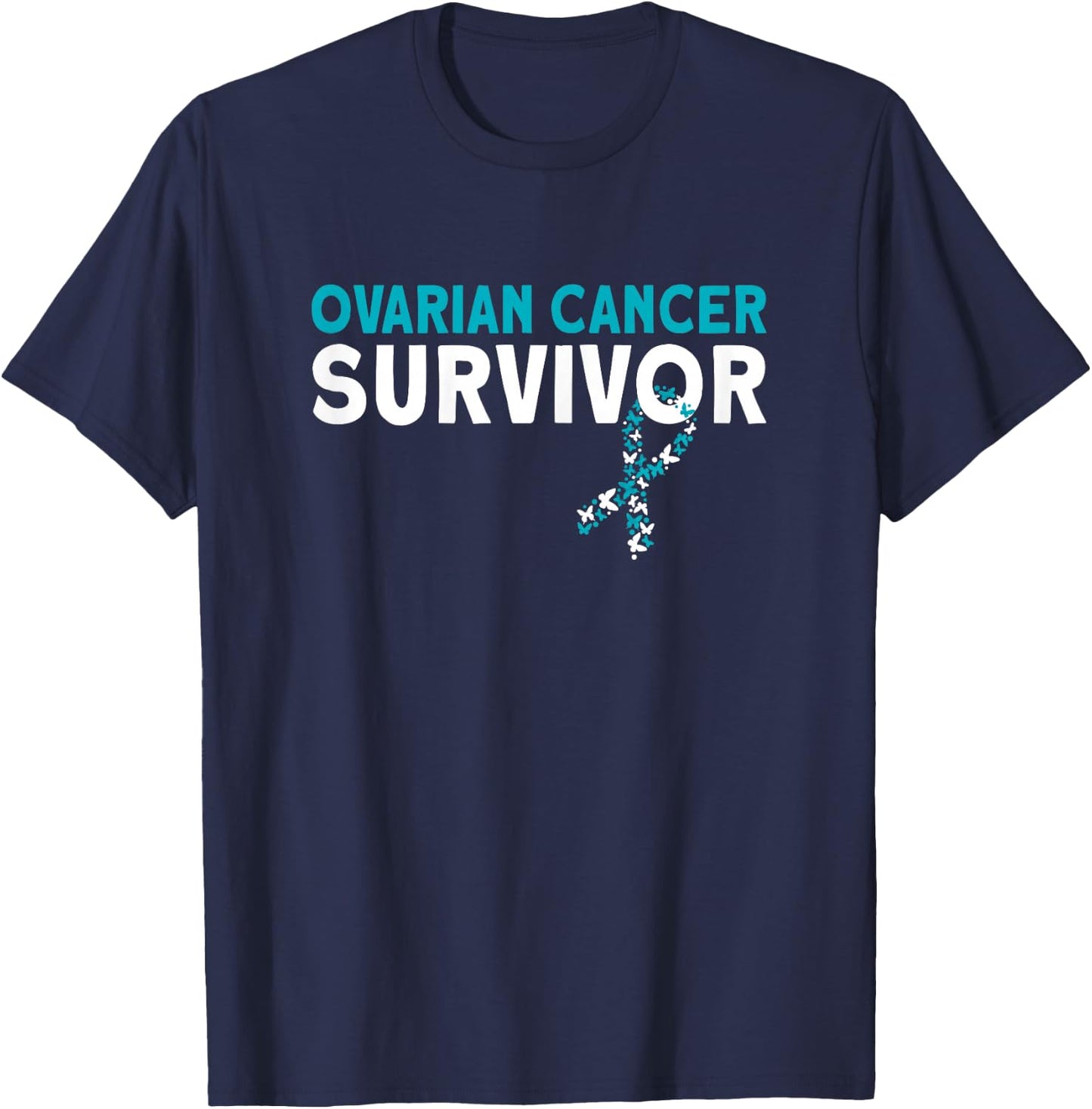 Ovarian Cancer Survivor T-Shirt - T-Shirt | Navy