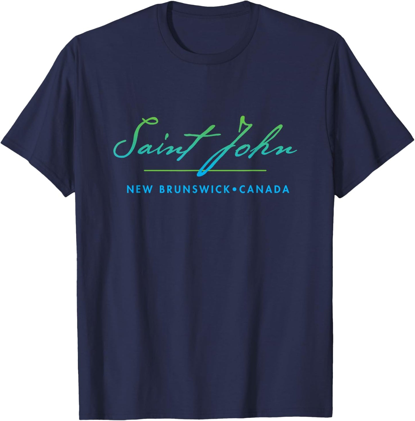 Saint John, New Brunswick, Canada T-Shirt - T-Shirt | Navy