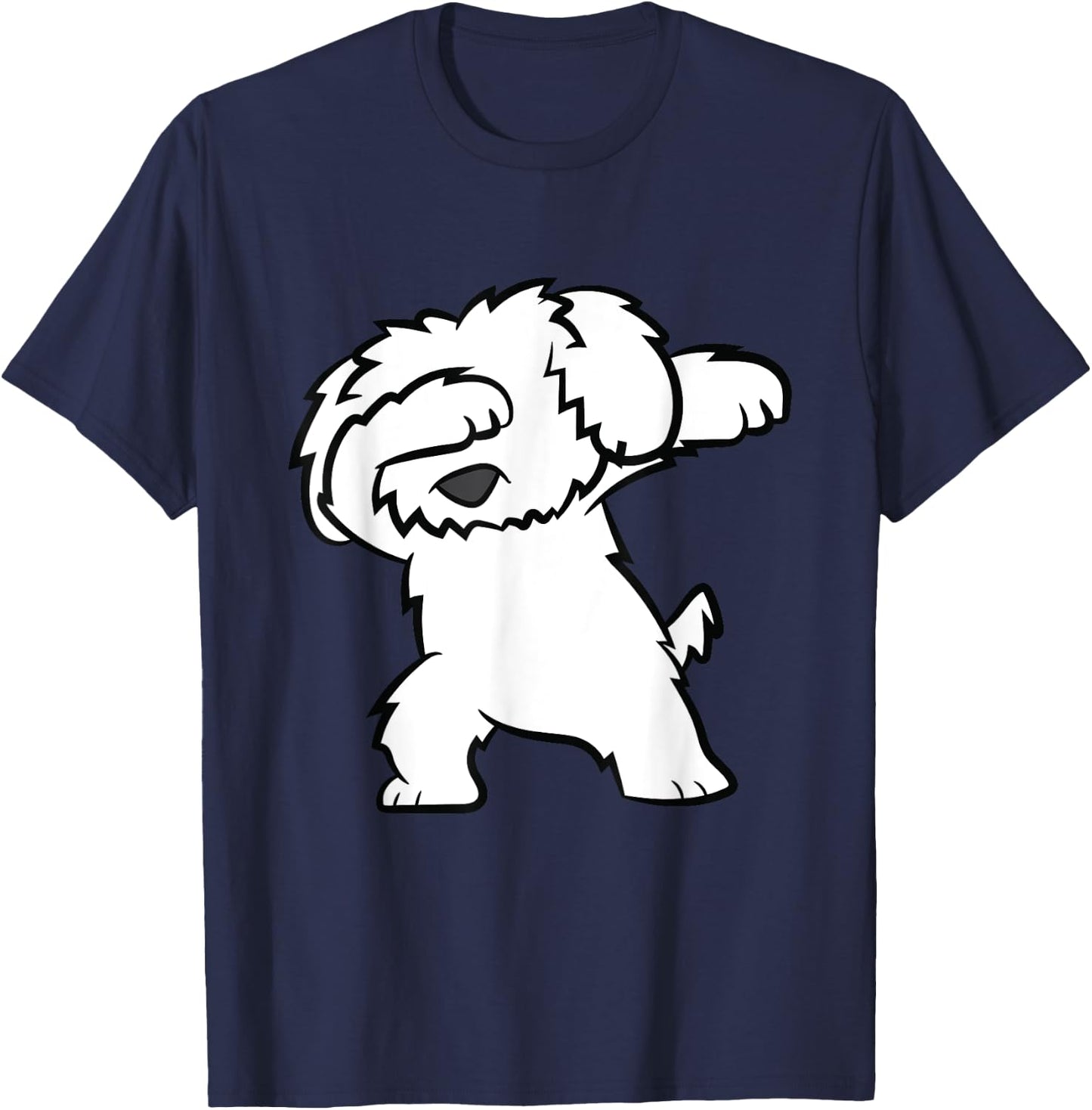 Maltipoo Dog Dabbing Cute Dabbing Maltipoo Men Women Kids T-Shirt - T-Shirt | Navy