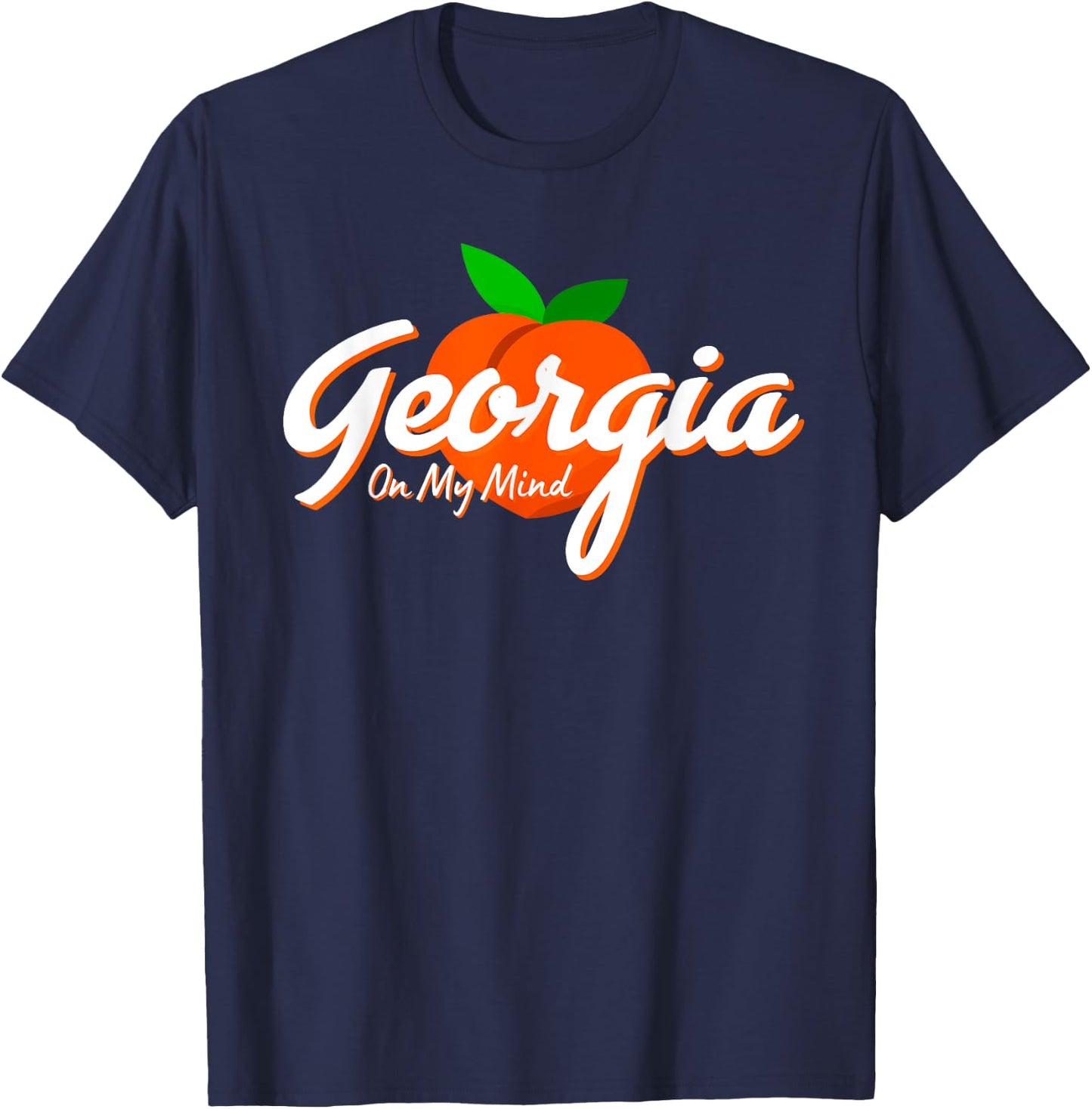 State of Georgia On My Mind Souvenir T-Shirt - T-Shirt | Navy